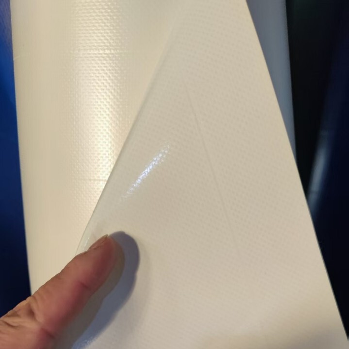 白いナイフスクレーパー布 PVC ポリ塩化ビニール防雨防水抗浸透性厚いキャンバス屋外テントトップ布|undefined