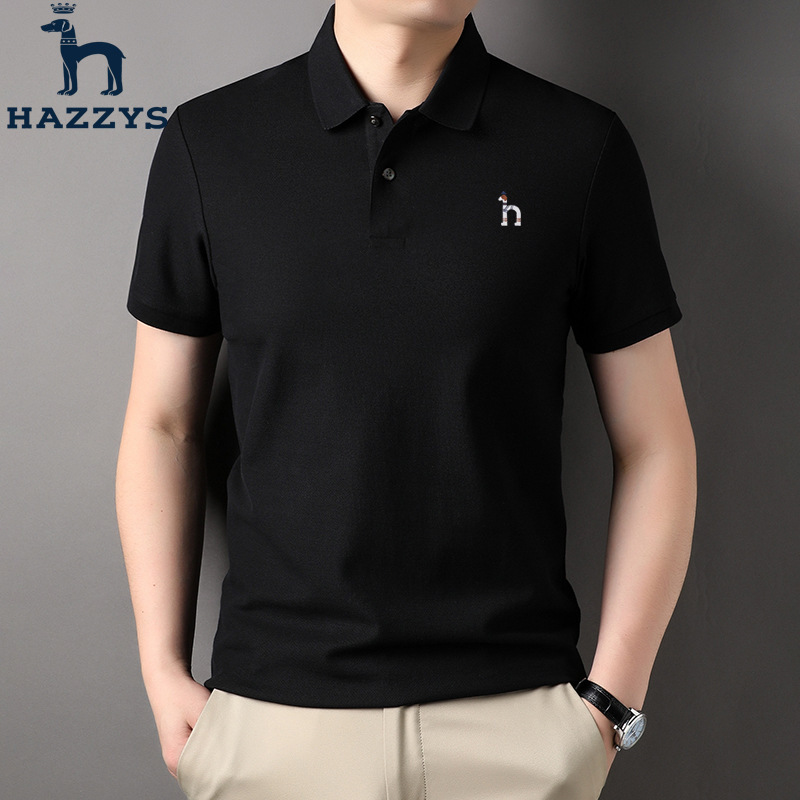 Hazzys正品哈吉斯短袖T恤男夏季翻领商务休闲百搭半袖Polo衫|undefined
