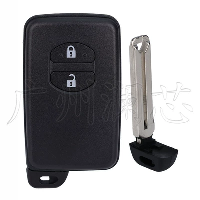Straight Remote Control Key | Car Keys - deputy-factory-key-shell-2-keys-black