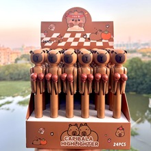 拳击笔卡皮巴拉趣味圆珠笔蓝色笔芯学生搞怪解压笔儿童文具小礼品