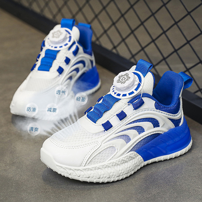 Zapatillas casuales de superficie casual para niñas zapatos ligeros para niños zapatillas de verano transpirables zapatos de malla de moda para niños hombres y mujeres Botón de deportes 20