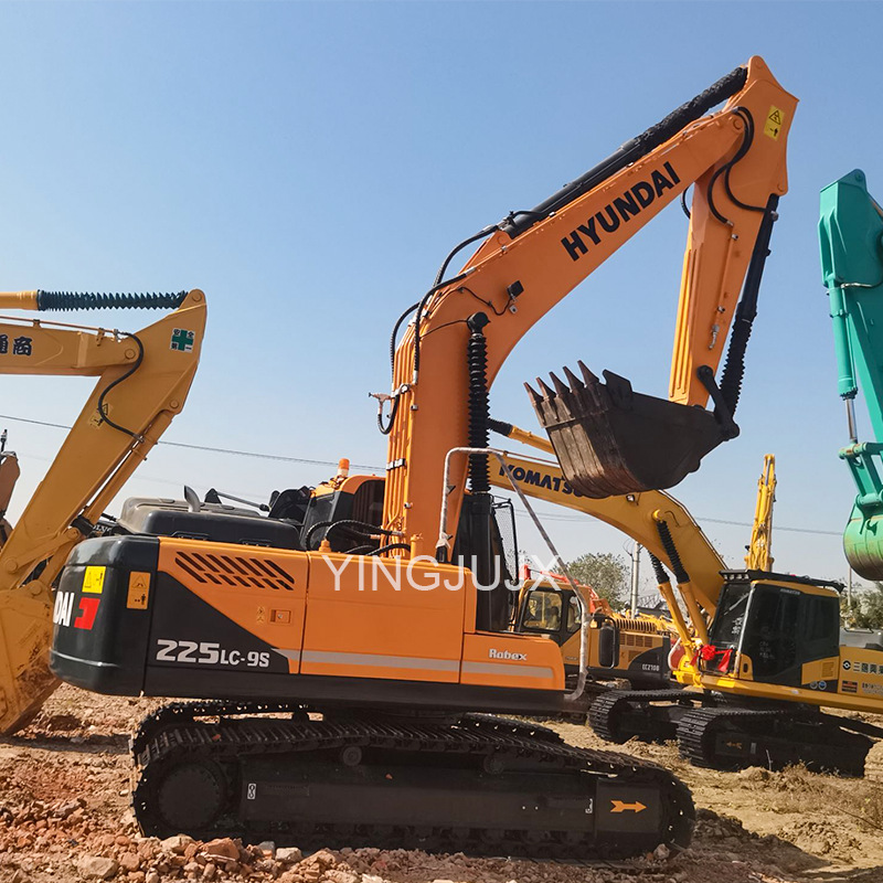 Hyundai 225LC - 9S excavadora coreana original sin reparación noventa por ciento nueva excavadora de orugas