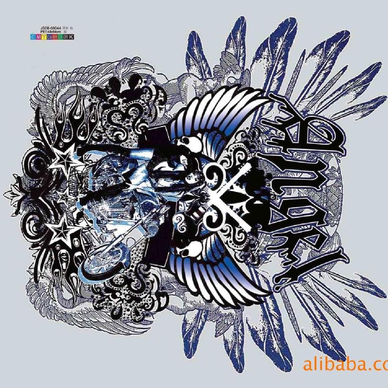 男装烫画 T恤烫画 平面烫画 柯式烫画 来图做