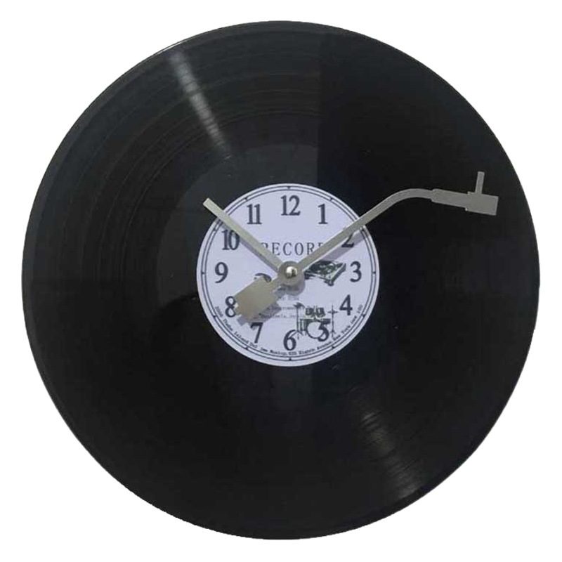 Fuente de la fábrica creativo vinilo Reloj de pared graffiti regalo reloj estudio salón bar Reloj de pared reloj