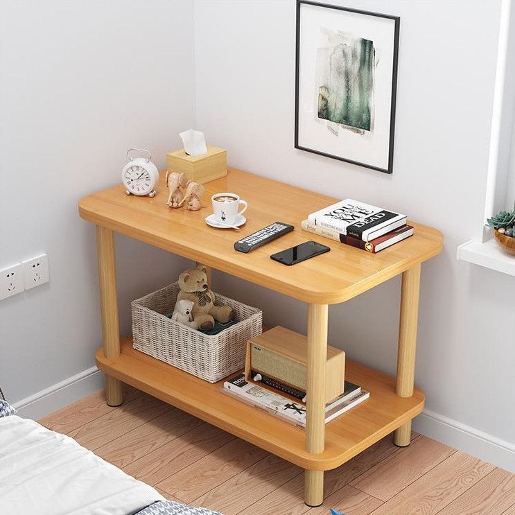 Bedside Table Small Table for Rental Apartments Chinese-Style Rectangular Coffee Table Small Apartment Bedroom Home Storage Shelf