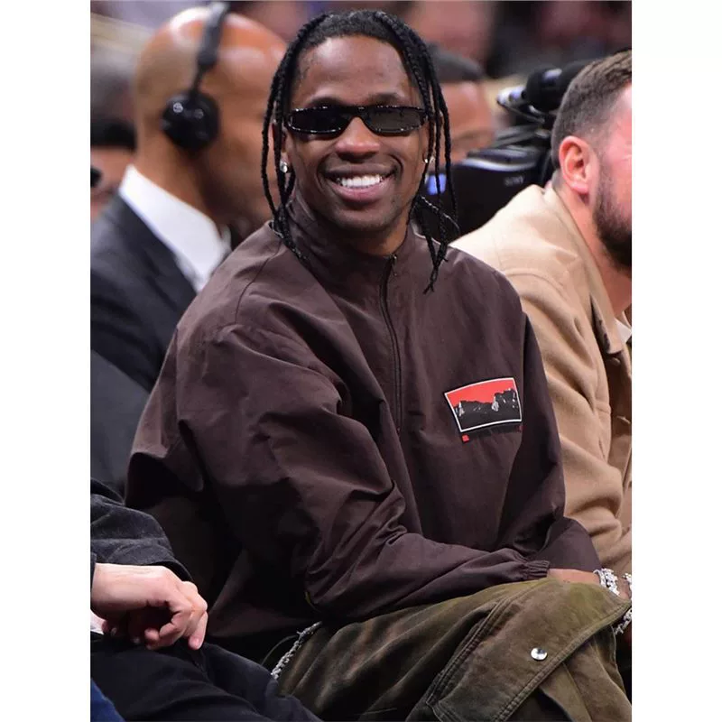 Американская High Street Travis Scott вышитая полузастежка-молния ветровка HIPHOP хип-хоп TS нарукавная куртка прилив для мужчин