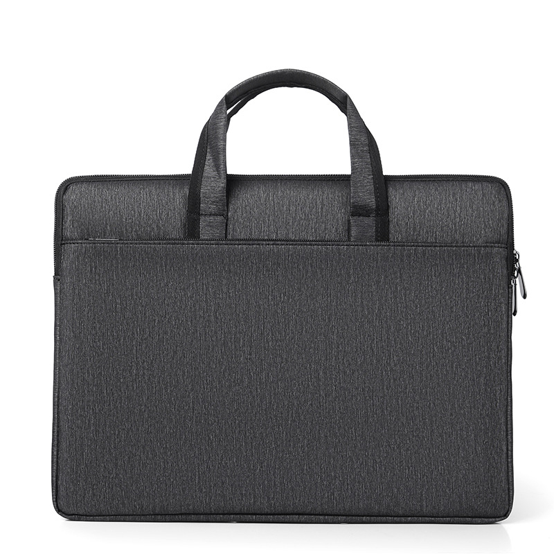 Simple de los hombres de tela Oxford 14 pulgadas de gran capacidad de almacenamiento de oficina BOLSA DE INFORMACIÓN bolsa de ordenador portátil maletín Conferencia