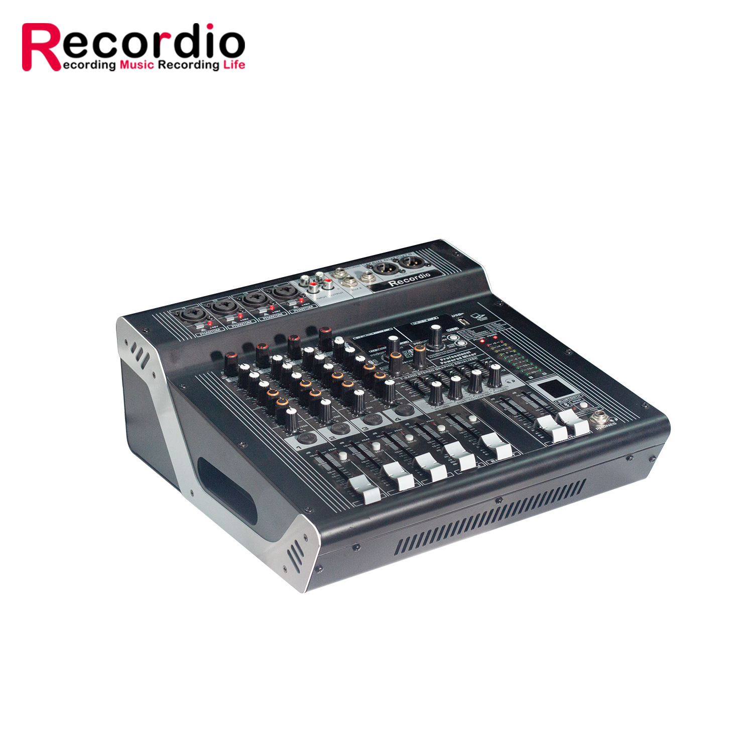 공장 도매 전문 4 채널 400W 높은 전력 채널 앰프 믹서 성능 단계 야외 믹서