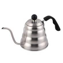 不锈钢加厚云朵壶控温滴滤式手冲咖啡壶细口壶长嘴壶户外烧水壶