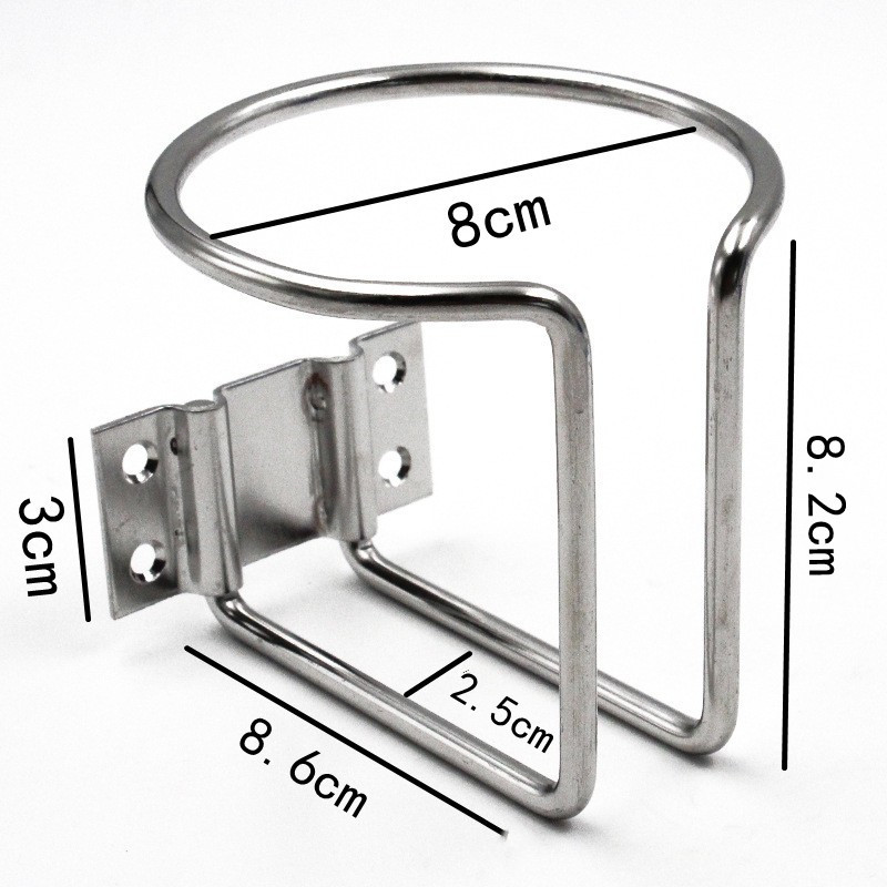 Car RV yacht modified water bottle holder iron fixed tea cup holder multi-purpose seat drink rack water cup holder