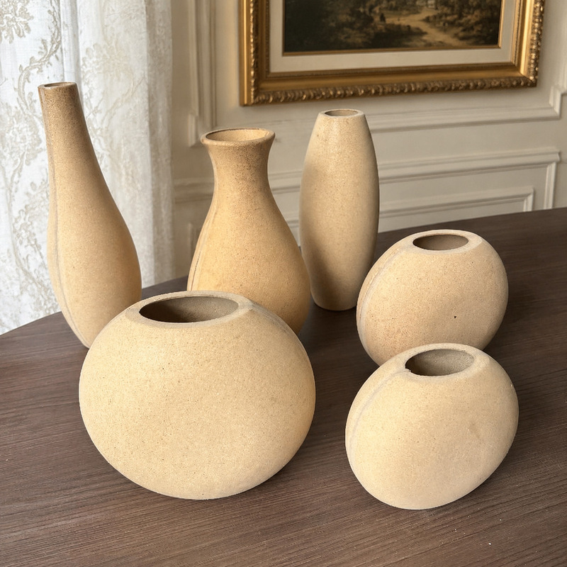 Simple Unfinished Wooden Vase, White Rough Draft Vase, Dried Flower Vase for Home Living Room, Homestay Flower Arrangement Decoration, Handicrafts Wholesale Simple Unfinished Wooden Vase, White Rough Draft Vase, Dried Flower Vase for Home Living Room, Homestay Flower Arrangement Decoration, Handicrafts Wholesale