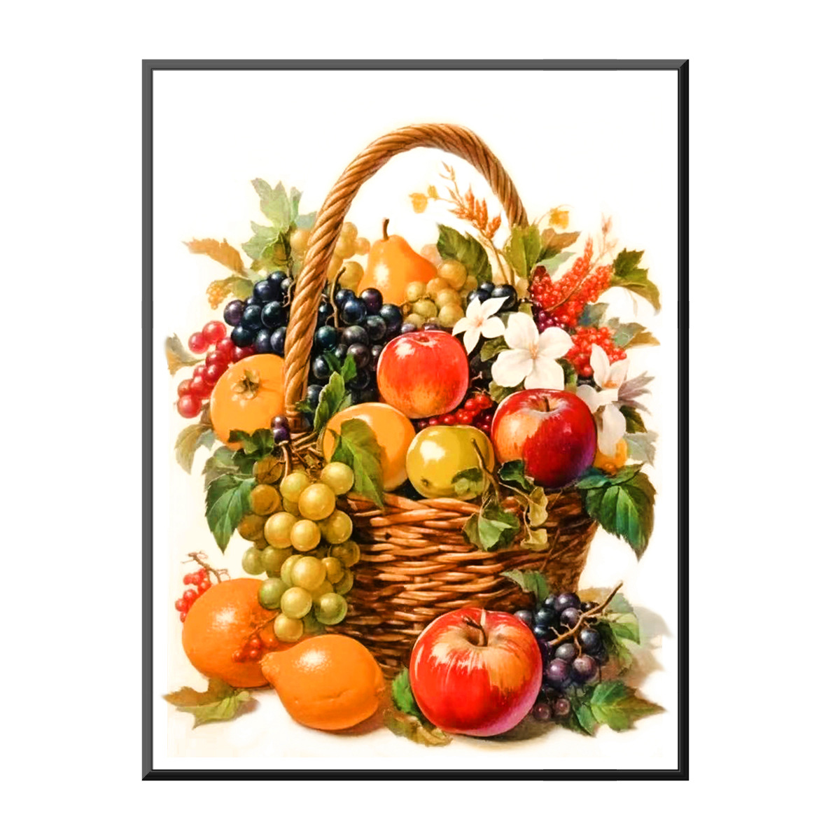 Nueva canasta de frutas de punto de cruz transfronteriza, hermosa decoración en la mesa de comedor de la cocina, piezas pequeñas de punto de cruz hechas a mano bordadas por ti mismo image 5