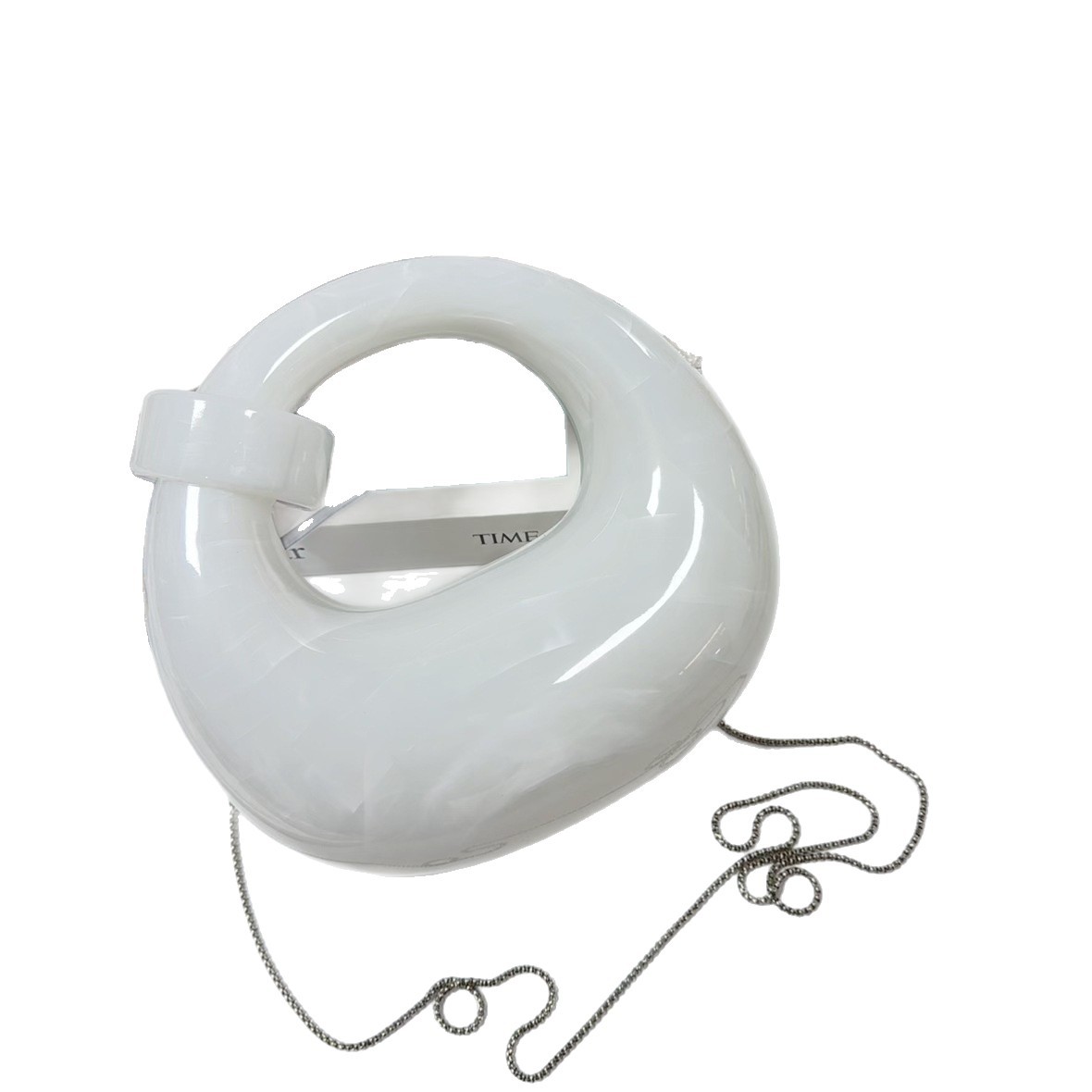 Europa y los Estados Unidos lujosos transfronterizos bolsas de cena de damas mármol mono nudo bolsas de mano de moda acrílico bolsas de cena