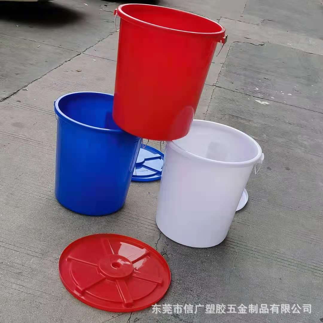 45—300升耐用耐磨清洁 珠江大白桶耐酸碱储物桶 圆形塑料桶 腌菜