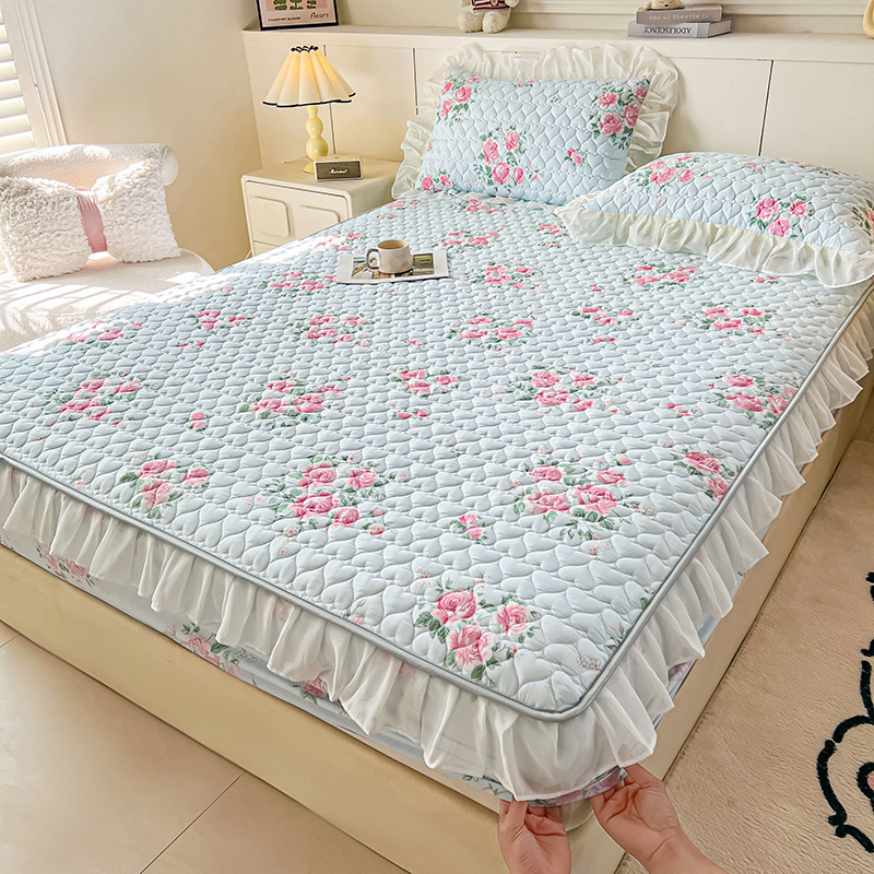 A類綿挟みベッド笠単品厚手ベッドカバー南通ホテル席夢思マットレス保護カバー全包滑り止めシーツ