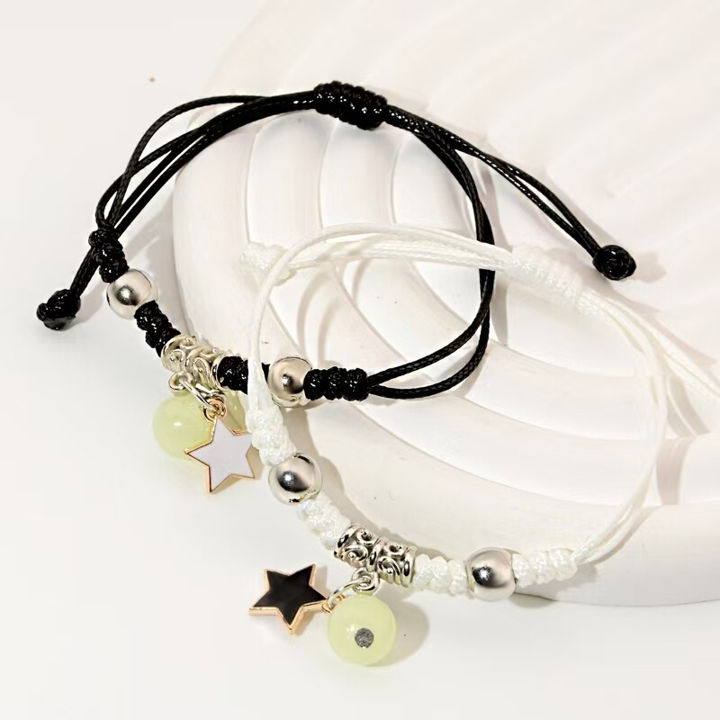Glow-In-The-Dark Bracelets for Couples, Female Students, Best Friends, Friendship Bracelets, Korean Style Bracelets, Best Friend Gifts