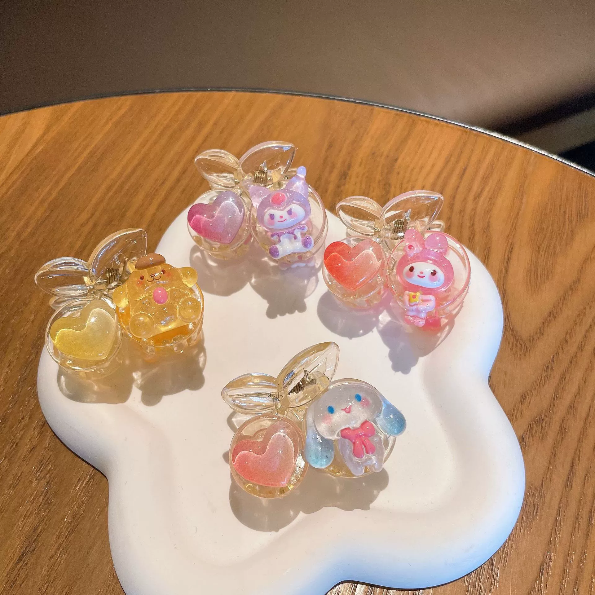 Sanrio, детская клешня крабик для броши, мультяшный зажим для волос, акула, аксессуар для волос, корейский стиль