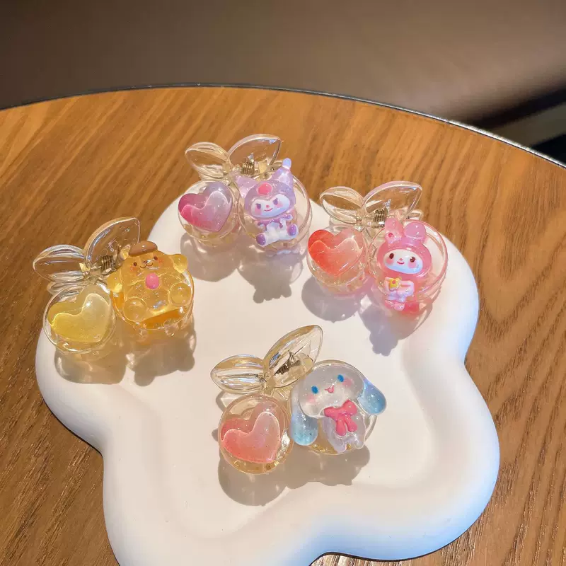 Sanrio, детская клешня крабик для броши, мультяшный зажим для волос, акула, аксессуар для волос, корейский стиль
