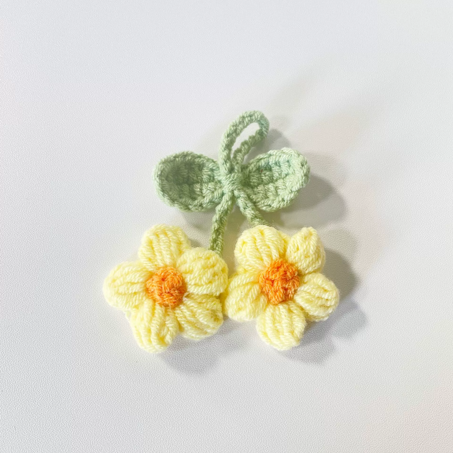 Pendant, handle, woven accessories flower-shaped handmade, wholesale, flowered