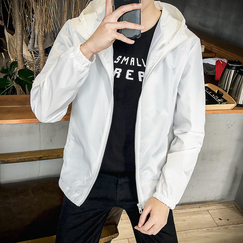 666 bolsillo cremallera ropa de protección solar Blanco