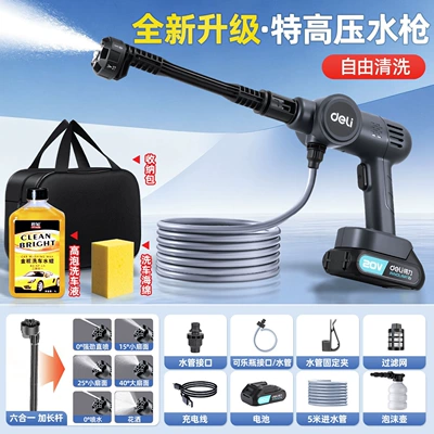 Car Washer, High-Power Rechargeable Lithium | Portable car washer - thundermax-top-of-the-line-high-performance-799999pa-high-pressure-washer-includes-car-wash-wax-storage-bag