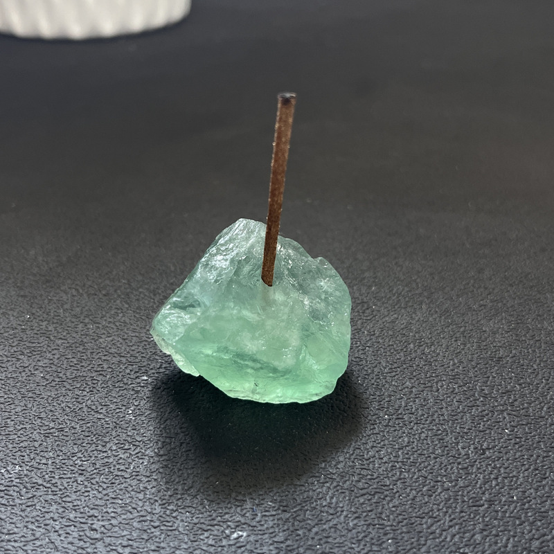 天然水晶原石香插底座摆件家居装饰品小众供佛香架线香创意礼品|undefined