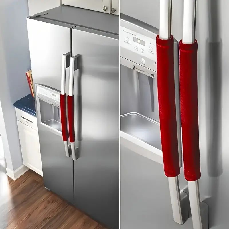 재고 3PCS 냉장고 장갑 냉장고 전자 레인지 핸들 커버 미끄럼 방지 도어 핸들 보호