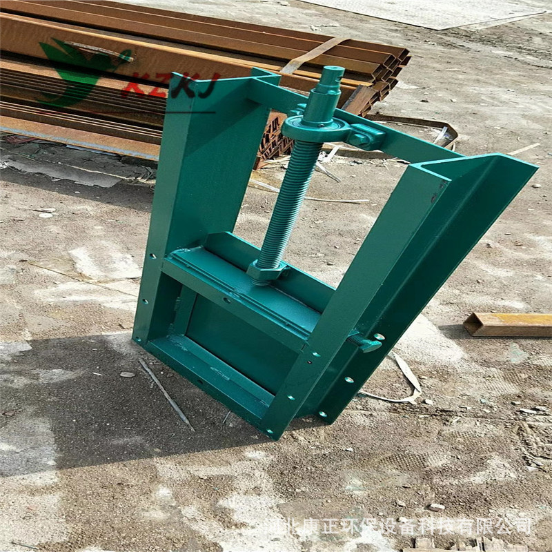 气动碳钢插板阀手动插板阀电动执行器DN300圆形闸阀启闭机闸阀