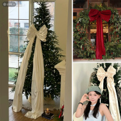 クリスマスツリーは尾を引いて蝶結びをします。