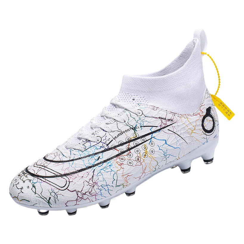 2022 transfronterizo más el tamaño Nuevo FGTF transpirable de los hombres de alta superior de uñas largas y cortas zapatos de fútbol zapatos de entrenamiento de hierba zapatos de fútbol