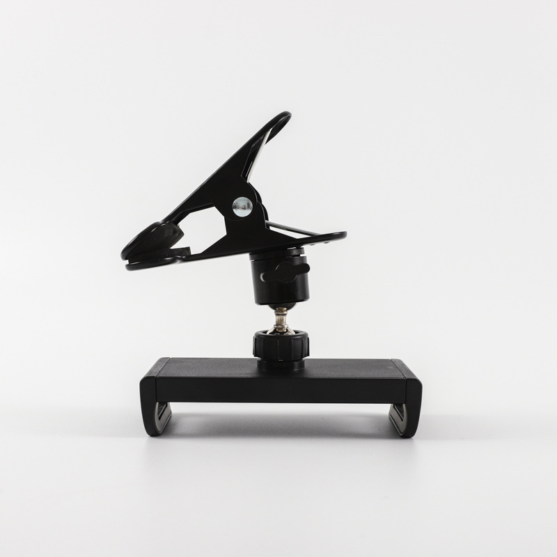 24 new metal powerful clip pan-tilt desktop mobile phone bracket fixed accessories clip base