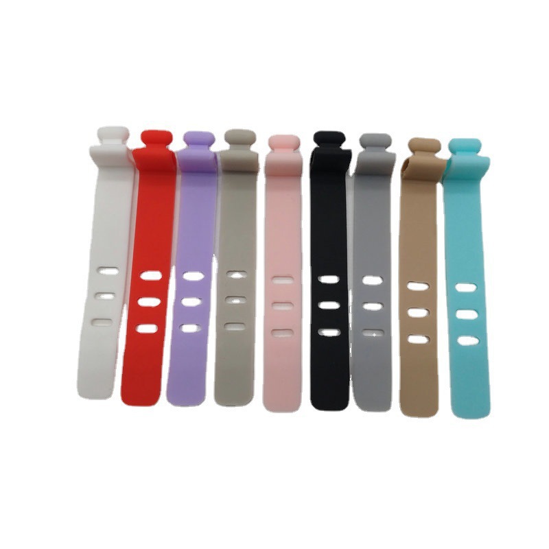 数据线硅胶扎带 创意捆绑带数据线扎线 硅胶耳机线束线带扎带