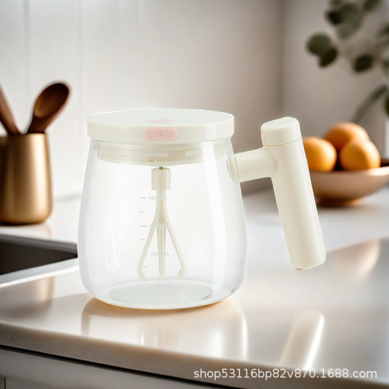 2024 nueva taza de mezcla automática taza de café recargable eléctrica leche en polvo leche de soja taza de agua especial preservación del calor