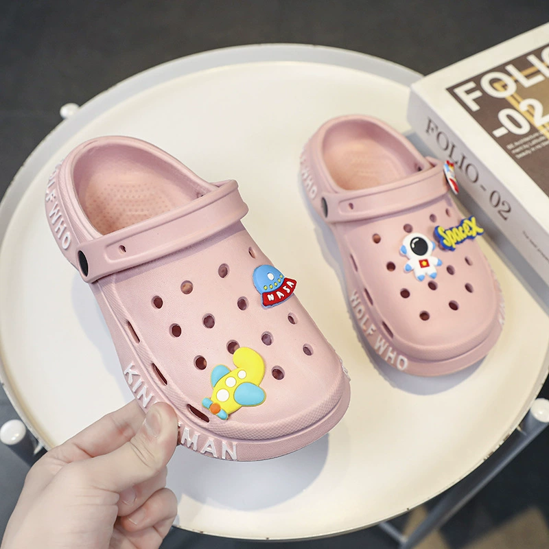 Детская мультяшная пещерная обувь Летняя девушка милая толстая подошва нескользящая садовая обувь для мальчиков на пляже