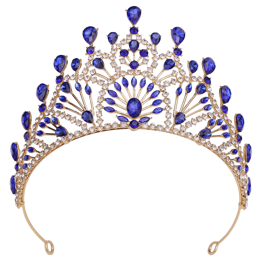 400g Weight Crown Hair Accessories Type Rhinestones Inlay Material 1 Piece Quantity Wedding, Birthday, Festival Occasion Alloy Material Crown, Knot Pattern All Seasons Season Women's Gender Plating Design Retro, Bridal, Shiny Style Gold Color Retro Bridal Shiny Women's Crown Knot Alloy Plating Rhinestones Crown 20
