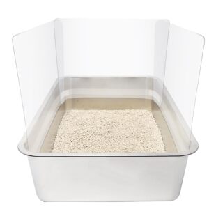 Cross-border in stock thickened 3-piece anti-cat urine cat litter splash cover cat litter basin baffle cat dustbin splash cover