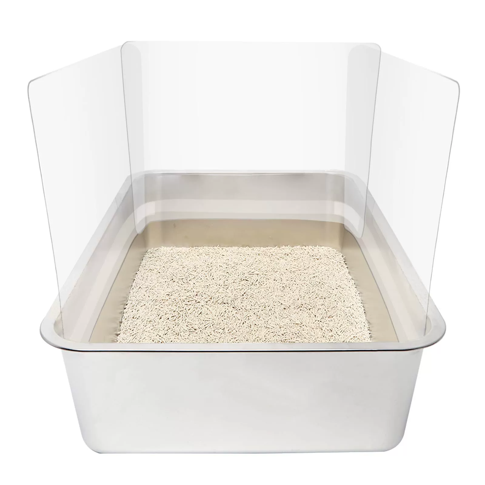 Трансграничный в наличии УТОЛЩЕННЫЙ 3-х предметов, защищающий от кошачьей мочи, брызгающий чехол для кошачьего туалета, перегородка для раковины, кошачий мусорный бак, брызгающий чехол