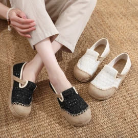 女式布鞋;平底拖鞋