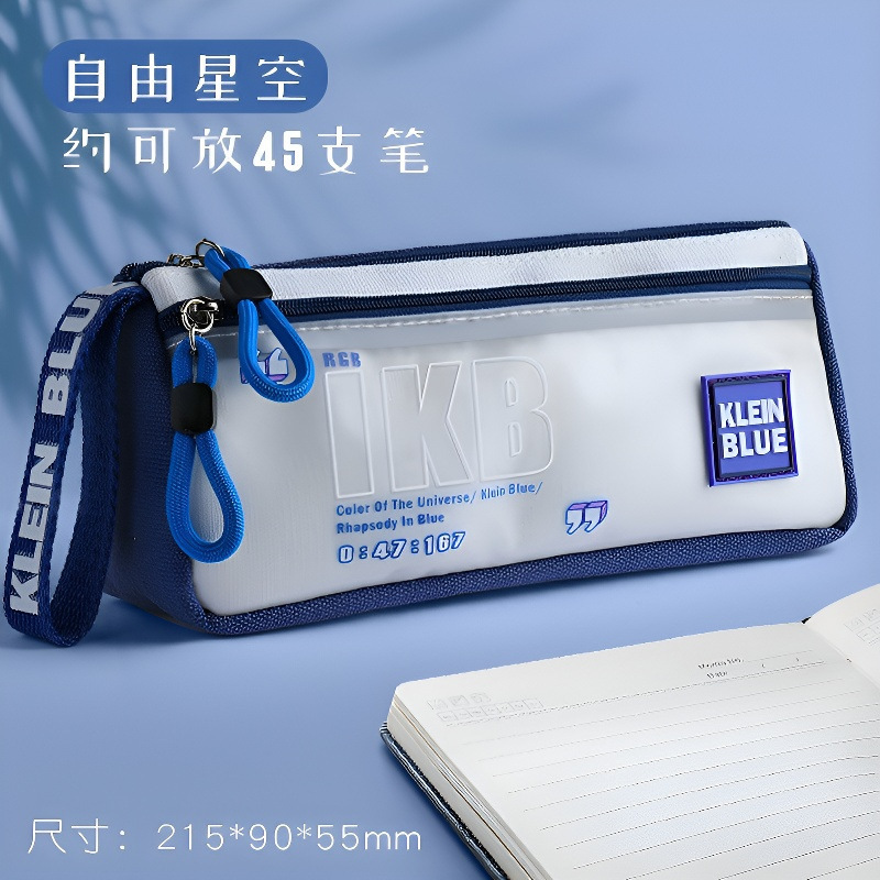 Bolsa de lápiz multifuncional estratificada bolsa de almacenamiento de papelería caja de lápiz de lona impermeable bolsa de lápiz para estudiantes de secundaria primaria bolsas de lápiz para hombres y mujeres