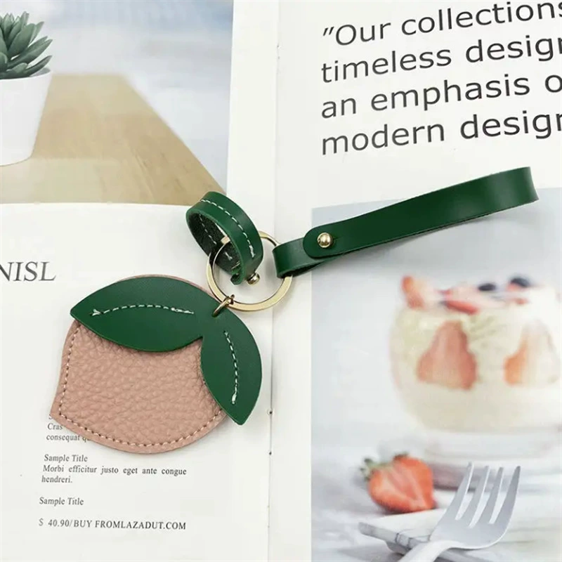 В наличии креативная персиковая кожаная сумка, брелок, подвеска, IC-карта, держатель для карт доступа, локатор, чехол для хранения с защитой от потери