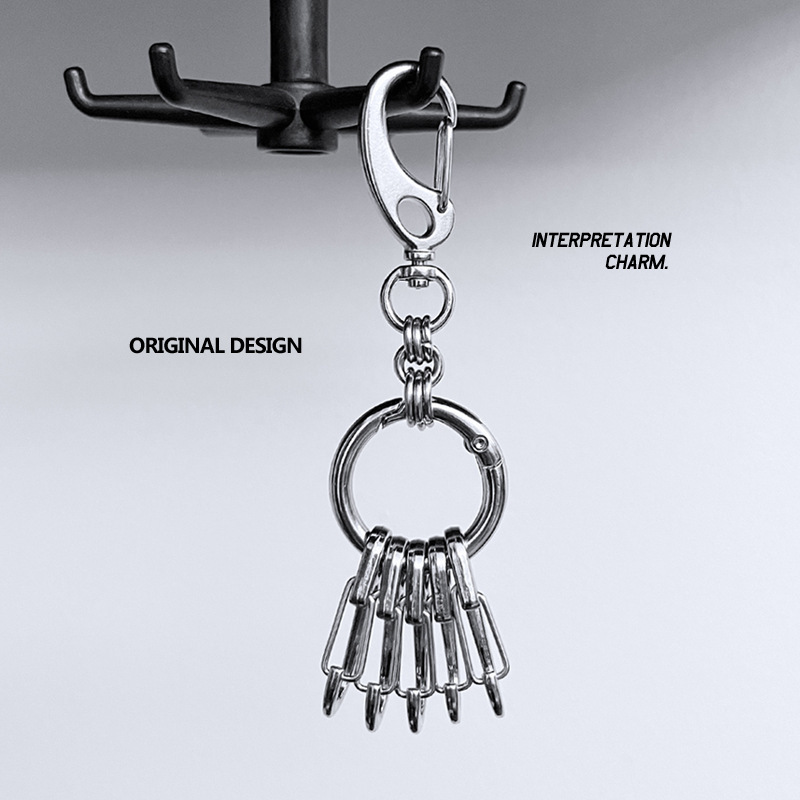 Cross-Border Niche Men's Personalized Keychain Anti-Falling Waist Pendant Creative Multi-Hanging Convenient Keychain Key Chain Ring Cross-Border Niche Men's Personalized Keychain Anti-Falling Waist Pendant Creative Multi-Hanging Convenient Keychain Key Chain Ring