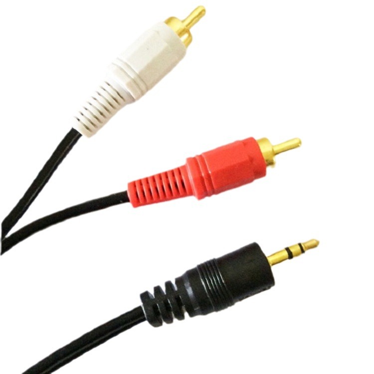 3 метра 3,5 вращения двойной лотос аудио кабель 3,5 мм стерео -тералд -конверт двойной лотос головки 3.5 Одна точка два хлопковых упаковки