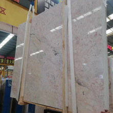 粉色大理石澳伦玉 岛台厨房台面天然大理石桌面石材背景墙