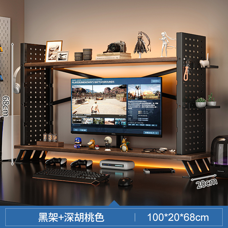 Estante de escritorio estante de almacenamiento multicapa estante de estante de escritorio estante de estante estante de escritorio estante de elevación de computadora