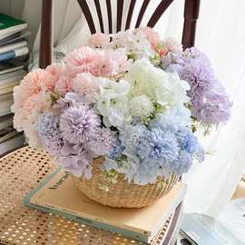 清仓！假花仿真花束塑料花小束把花玫瑰绢布花干花家居摆设装饰