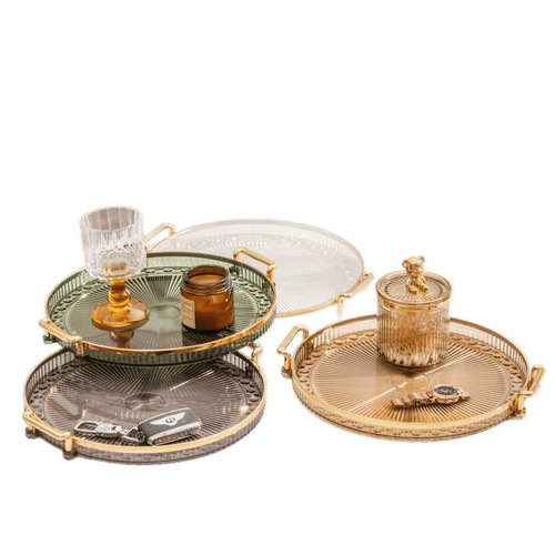 Cross-border high-end fruit plate home living room coffee table fruit and seed snack tray plastic tray high-end snack plate placement plate