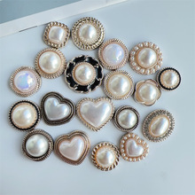 巴洛克爱心珍珠方形珍珠发饰配件洞洞鞋包包发夹帽子材料配件批发