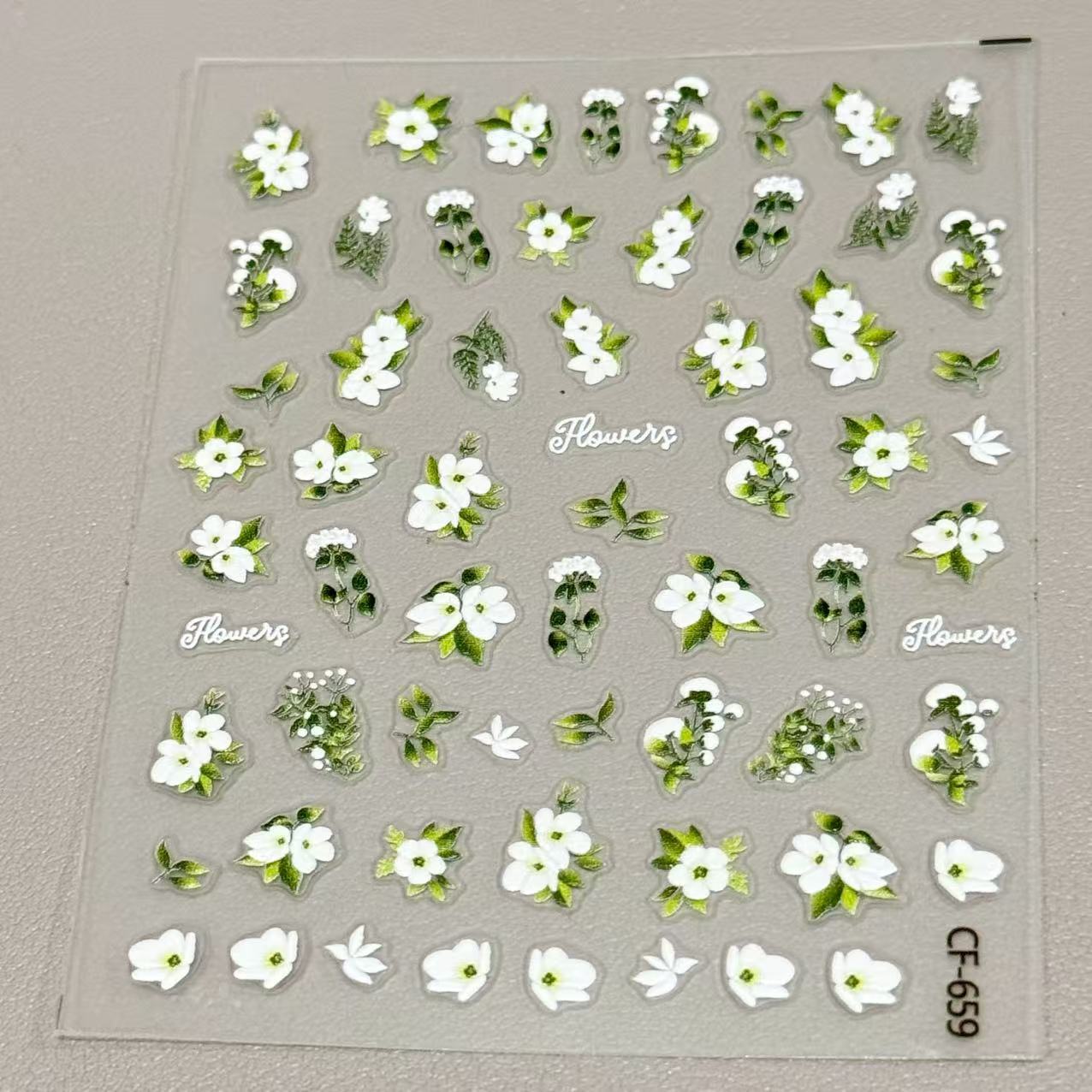Grasshopper Lighter Embossed Sticker Daisy Nail Art Sticker Stereo Crayon Shin-Chan Jasmine DIY Decorative Sticker
