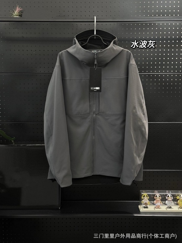 鸟家同款GAMMAMX全压胶软壳冲锋衣男女外套休闲抓绒长袖防风|undefined