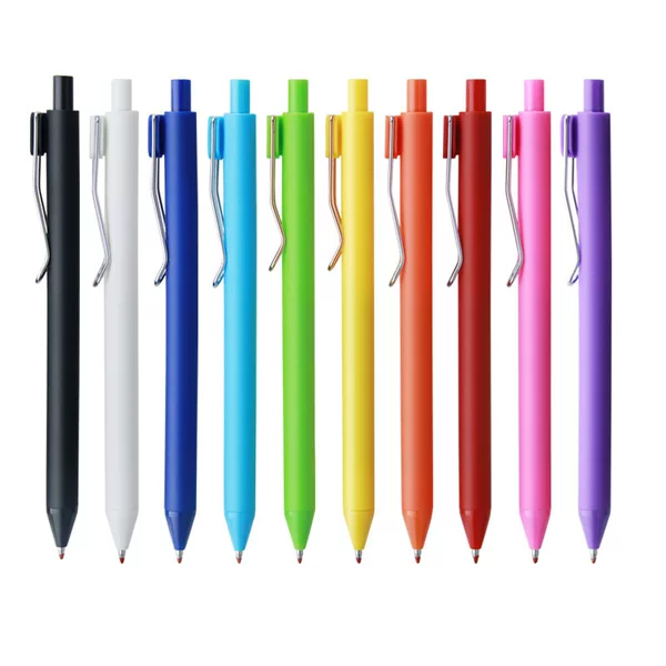 Ins Style Simple Press Gel Pen Cross-Border Advertising Pen Custom Pure Color Candy Color Gel Pen Printing Logo